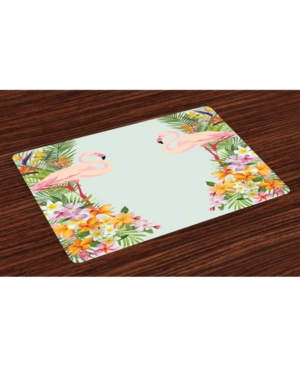 Ambesonne Floral Place Mats Set of 4