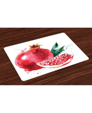 Ambesonne Fruit Place Mats Set of 4