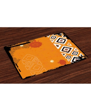 Ambesonne Tribal Place Mats Set of 4