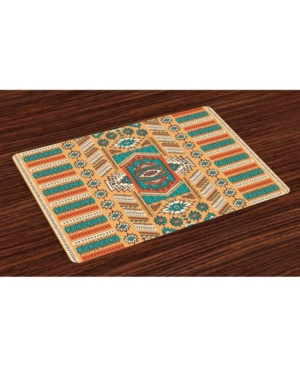 Ambesonne Tribal Place Mats Set of 4