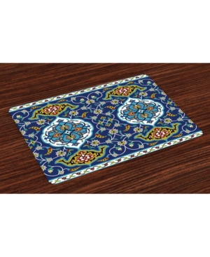 Ambesonne Moroccan Place Mats Set of 4