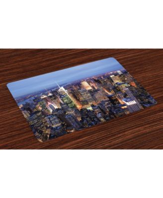 Ambesonne New York Place Mats, Set of 4