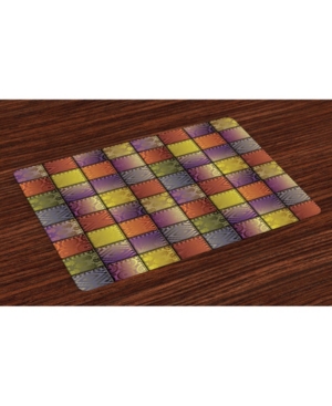 Ambesonne Colorful Place Mats Set of 4