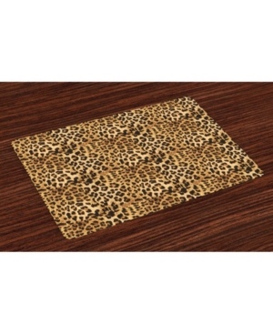 Ambesonne Brown Place Mats Set of 4