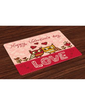 spotlight valentines day place mats or red roses