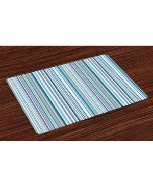 Ambesonne Striped Place Mats Set of 4