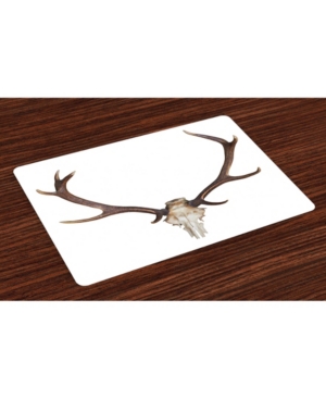 Ambesonne Antlers Place Mats Set of 4