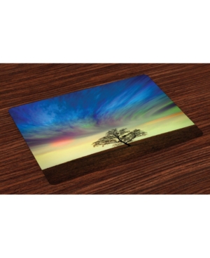 Ambesonne Tree Place Mats Set of 4
