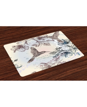 Ambesonne Hummingbird Place Mats Set of 4