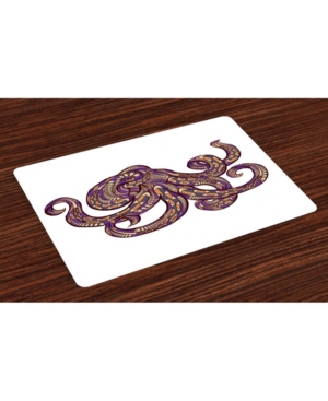 Ambesonne Octopus Place Mats Set of 4