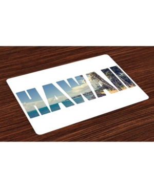 Ambesonne Hawaiian Place Mats Set of 4