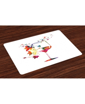 Ambesonne Winery Place Mats Set of 4