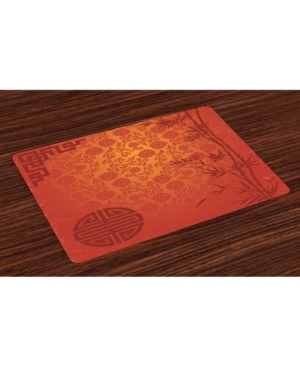 Ambesonne Asian Place Mats Set of 4