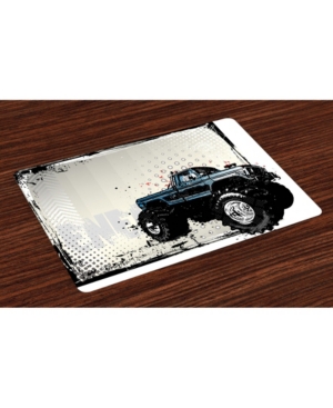 Ambesonne Truck Place Mats Set of 4