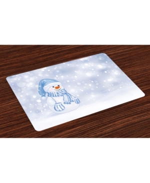 Ambesonne Winter Place Mats Set of 4
