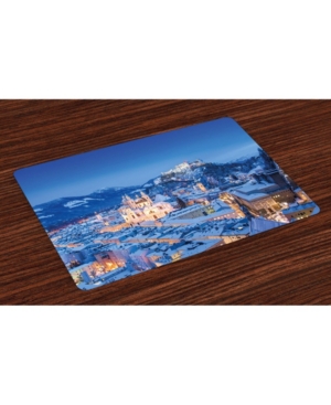 Ambesonne Winter Place Mats Set of 4