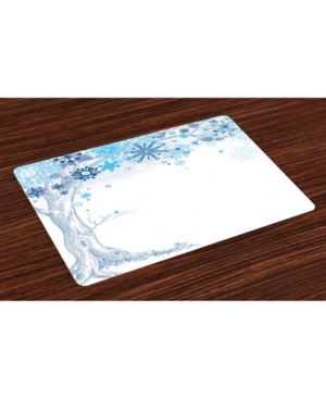 Ambesonne Winter Place Mats Set of 4