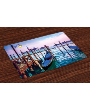 Ambesonne Venice Place Mats Set of 4