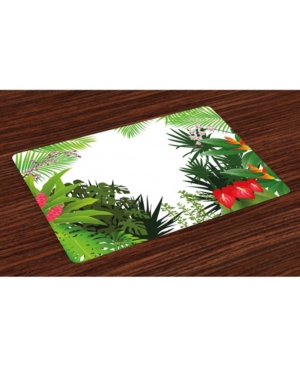 Ambesonne Leaf Place Mats Set of 4