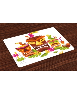 Ambesonne Luau Place Mats Set of 4