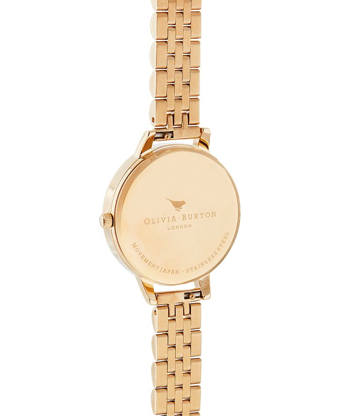 Olivia Burton Black Stainless Steel Dress Watch
