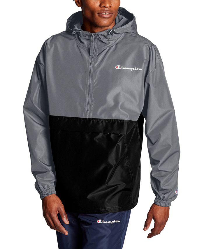 Details about   Mens Packable Full Zip Jacket Champion Life Lightweight Water Wind Resistant 