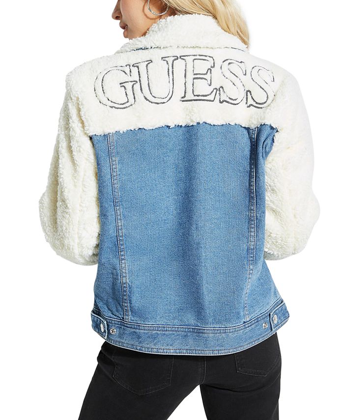 GUESS FauxSherpa Denim Jacket Macy's