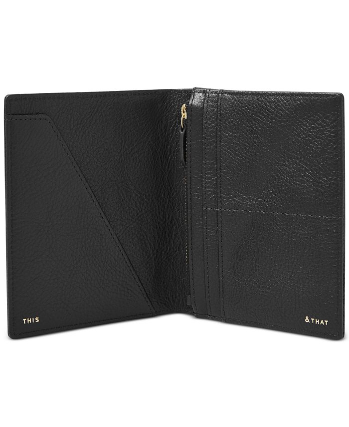 Fossil Leather Travel Passport Case - Macy's