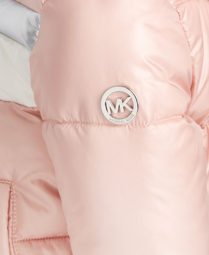 Michael Kors Baby Girls Hooded Chevron Jacket Macy's