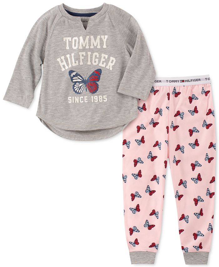 Tommy Hilfiger Toddler, Little & Big Girls Butterfly Pajama Set Macy's
