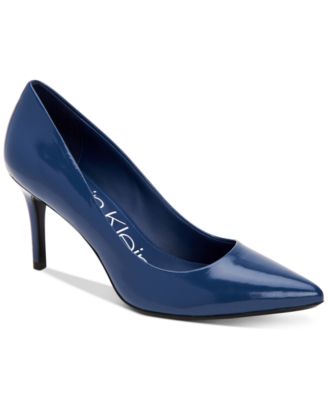 calvin klein blue heels