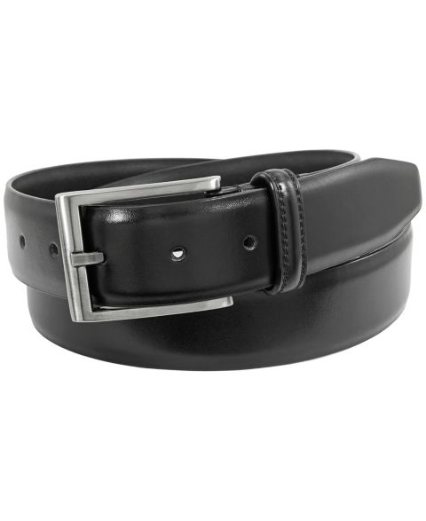 Мужской ремень Florsheim Carmine Leather Belt, цвет: Чёрный