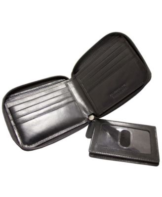 Men's Boulder Collection RFID Secure Zippered Wallet with Removable Passcase