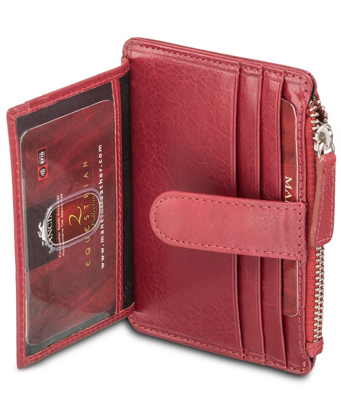 Mancini Men's Equestrian2 Collection RFID Secure Card Case and Coin ...
