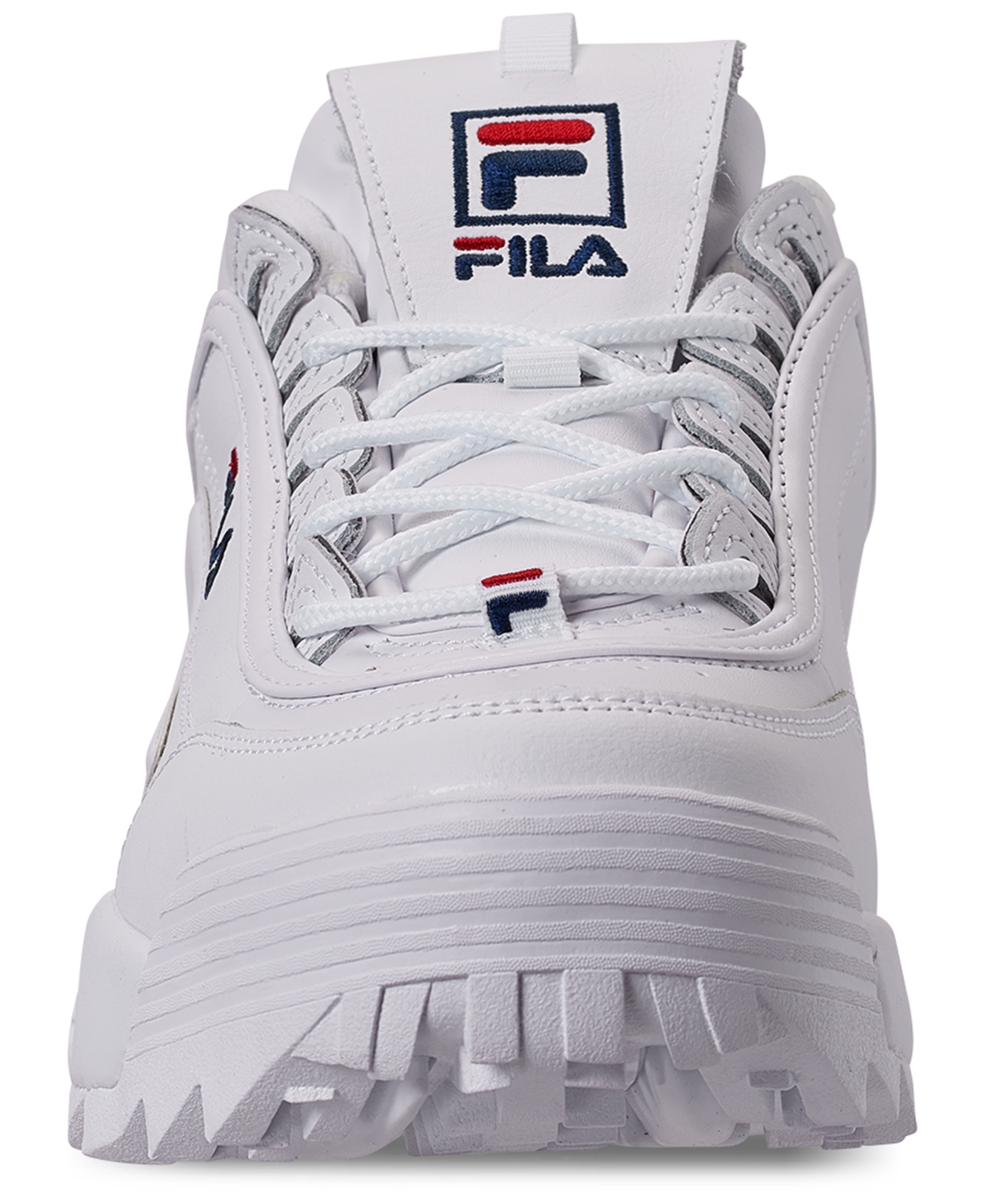 Shop Fila Men's Disruptor Ii Casual Athletic Sneakers From Finish Line In White, Navy, Red