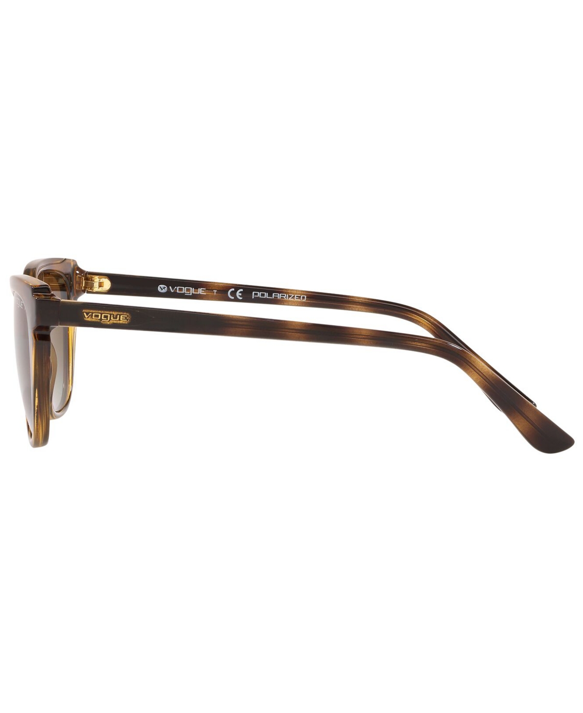 Shop Vogue Eyewear Polarized Sunglasses, Vo5293s 53 In Havana,polar Brown Grdient