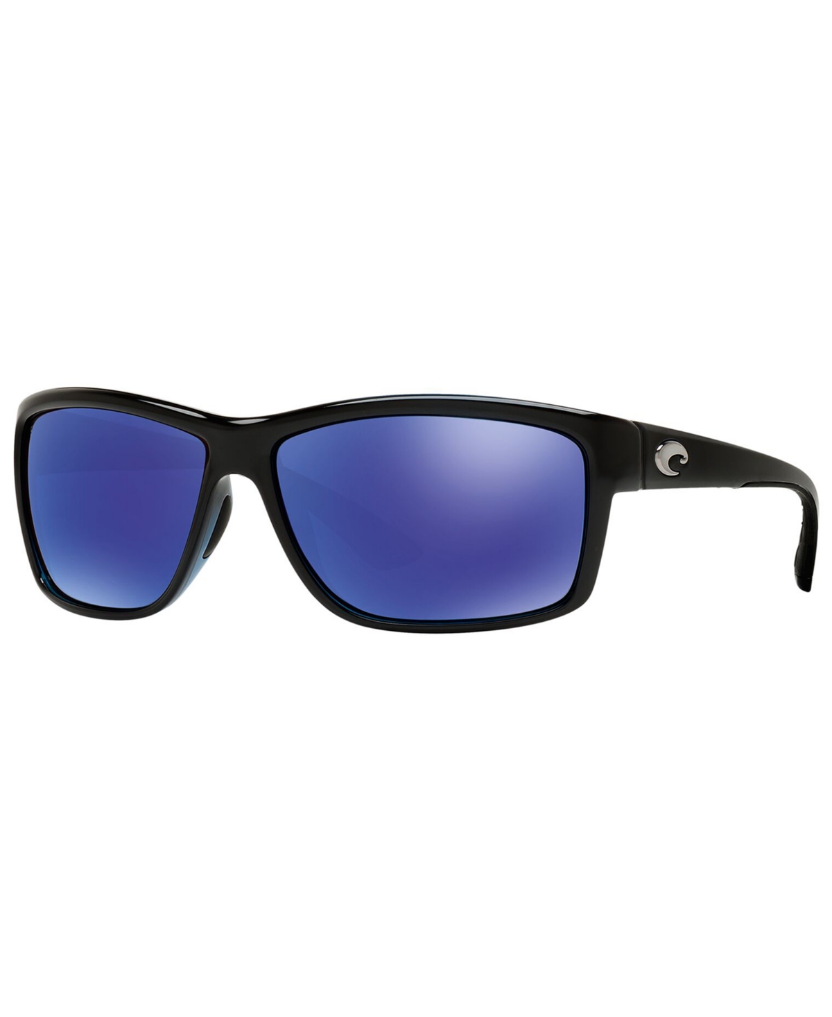 Men's Polarized Sunglasses - BLACK SHINY/BLUE MIR POL