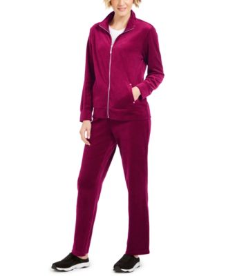 macys womens velour sweatsuits