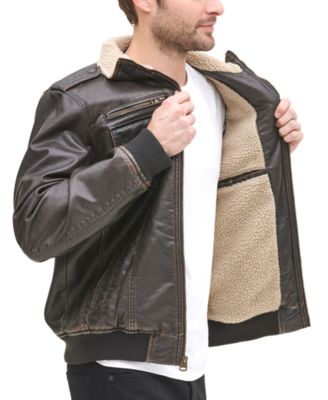 levi's faux shearling bomber jacket