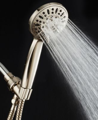 High-Pressure 6-setting Handheld Shower Head with Extra-long 6 Foot Hose