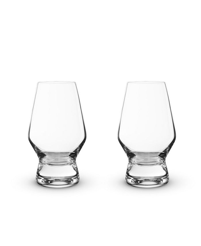 Viski 8 oz. Footed Crystal Scotch Glasses Lead-Free Premium Crystal, Scotch  Glass Gift Set (Set of 2) 4290 - The Home Depot