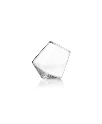 Rolling Crystal Wine Glasses, Set of 2, 12 Oz