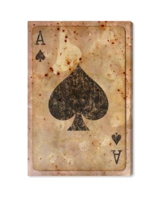 Ace of Spades Canvas Art, 30" x 45"