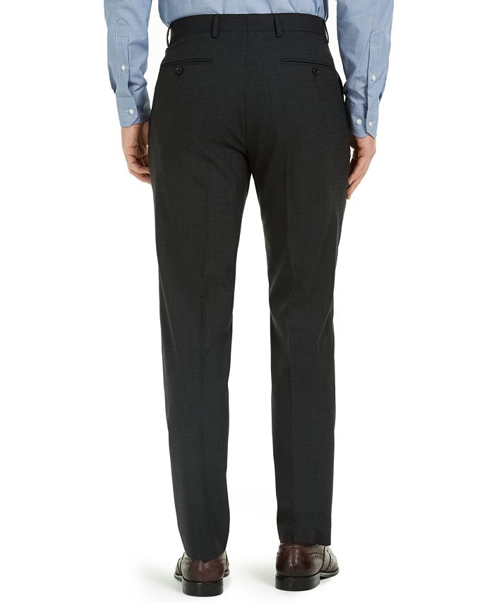Tommy Hilfiger Men's Modern-Fit Charcoal THFlex Suit Pants - Macy's