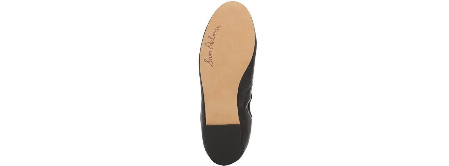 Felicia Leather Cushioned Ballet Flats