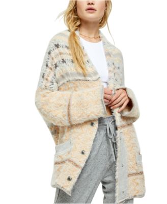 Free People Fuzzy Fair fashion Weather Cardigan