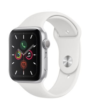 UPC 190199263734 product image for Apple Watch Series 5 Gps, 44mm Silver Aluminum Case with White Sport Band | upcitemdb.com