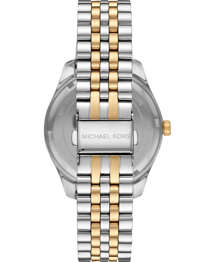 Michael Kors Men's Lexington Two-Tone Stainless Steel Bracelet Watch ...