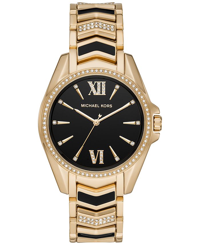 Michael Kors Women s Whitney Gold Tone Pav Stainless Steel