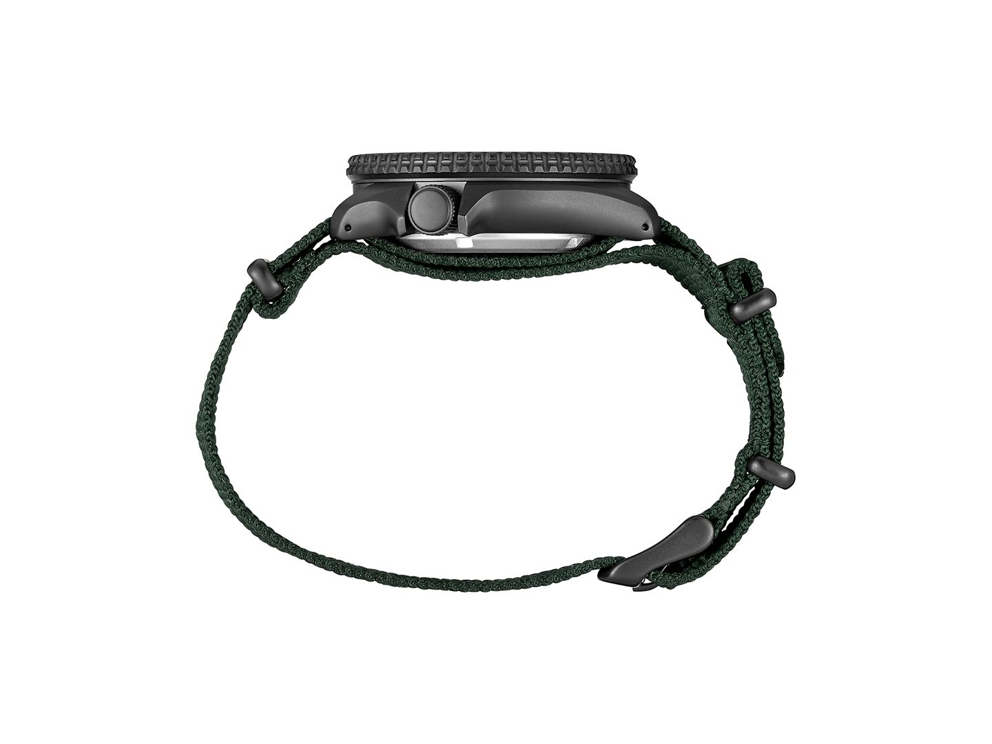 Мужские часы Seiko Automatic 5 Sports Green Nylon Strap Watch 42.5mm — фото 3